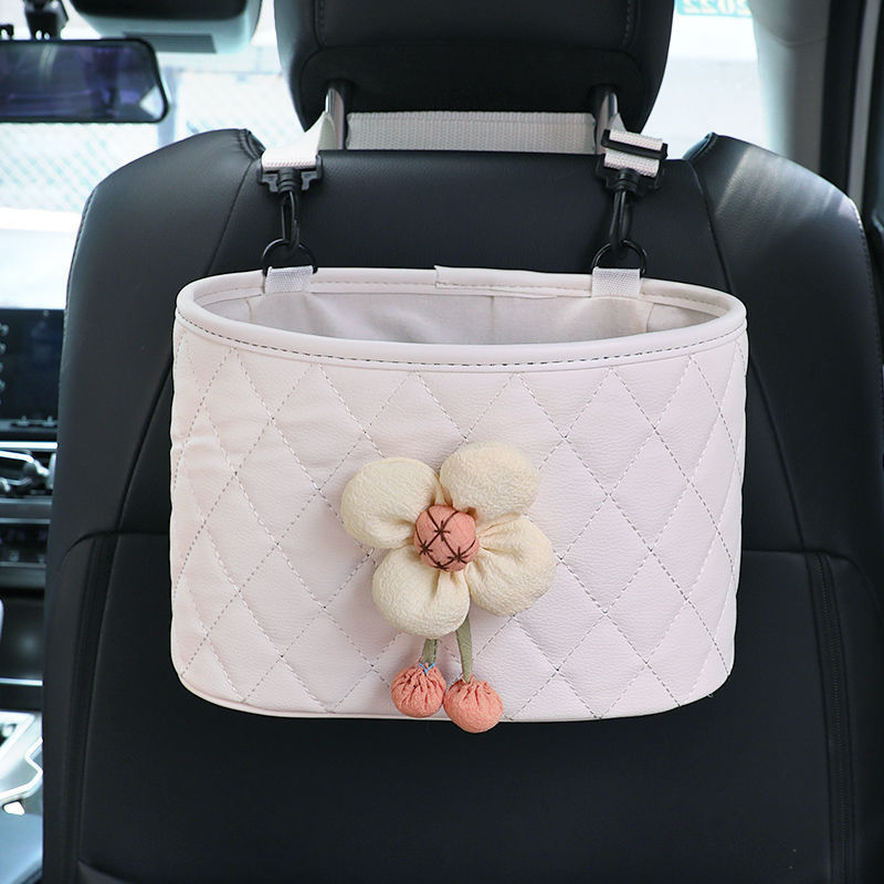 Кожена кутия за седалката на автомобила - водоустойчива, монтаж с окачване, универсално съвместима, възможност за печат на лого