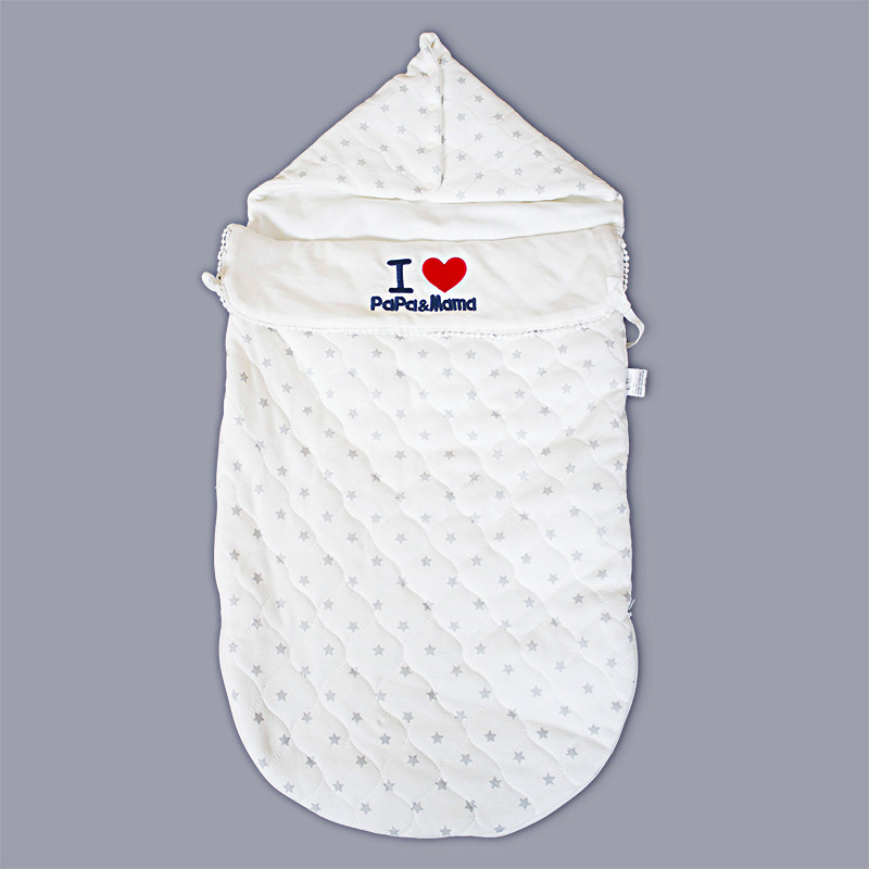 Sac de dormit pentru bebeluși, tip cocoon, material din bumbac, căptușeală din bumbac pur (95%+), umplutură poliester-bumbac, fermoar metalic, pentru nou-născuți 0–1 ani, utilizare iarnă-primăvară-toamnă