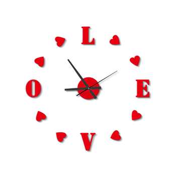 Стенно часовник, модерен квадратен стил, модел B0255, аналогов кварцов ход, едностранен циферблат