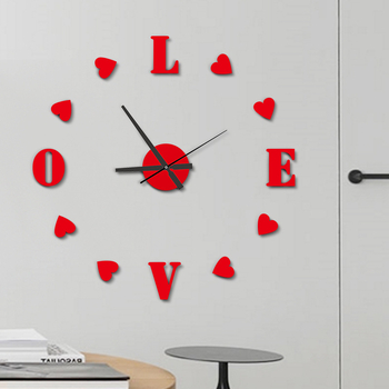 Стенно часовник, модерен квадратен стил, модел B0255, аналогов кварцов ход, едностранен циферблат