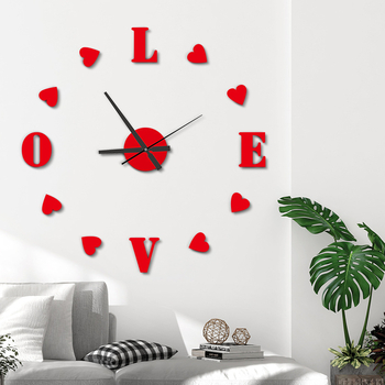 Стенно часовник, модерен квадратен стил, модел B0255, аналогов кварцов ход, едностранен циферблат