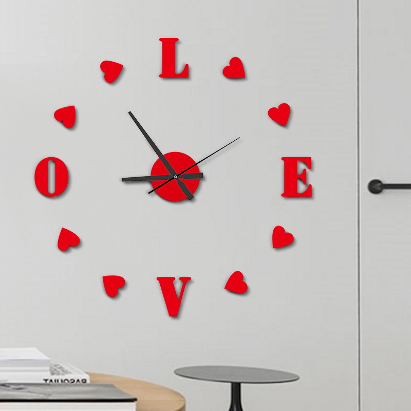 Стенно часовник, модерен квадратен стил, модел B0255, аналогов кварцов ход, едностранен циферблат