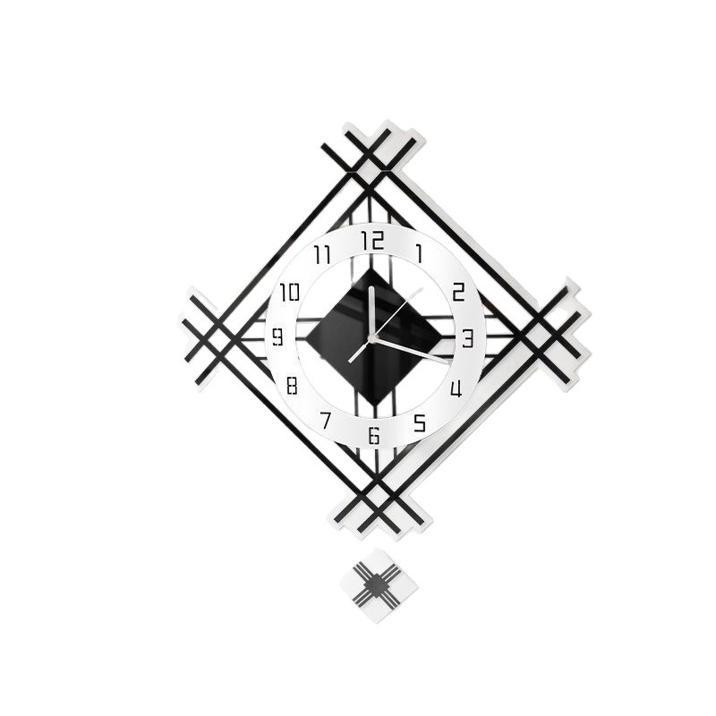 Настен часовник, скандинавски стил, модерен безшумен ход, кръгъл акрилен корпус и циферблат, модел Yt002, възможност за персонализиране на лого, едностранен аналогов дисплей с цифри, батериен кварцов механизъм