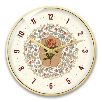 Френски стил стенен часовник — тихо движение, ретро декор за дневната (кварцов двигател; захранване с батерия; пластмасов циферблат; пластмасов корпус; едностранен)