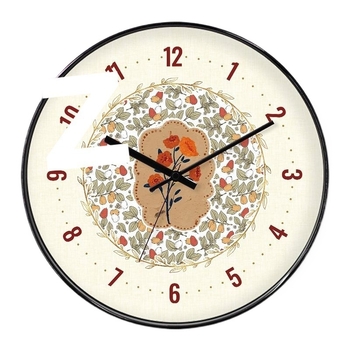 Френски стил стенен часовник — тихо движение, ретро декор за дневната (кварцов двигател; захранване с батерия; пластмасов циферблат; пластмасов корпус; едностранен)