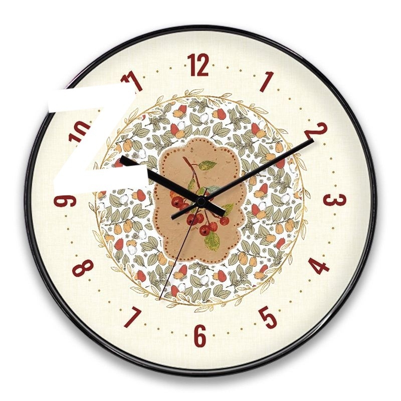 Френски стил стенен часовник — тихо движение, ретро декор за дневната (кварцов двигател; захранване с батерия; пластмасов циферблат; пластмасов корпус; едностранен)