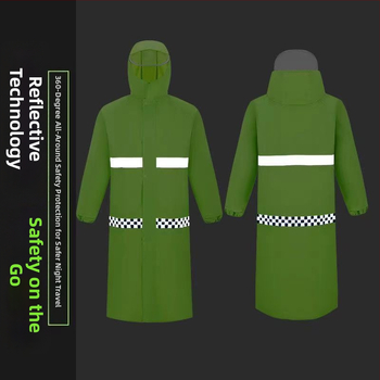 Дъждобран с пълен обхват — едно парче, Oxford плат, дебелина 21, PVC водоустойчив слой, за санитарни работи