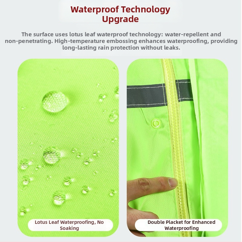 Дъждобран с пълен обхват — едно парче, Oxford плат, дебелина 21, PVC водоустойчив слой, за санитарни работи