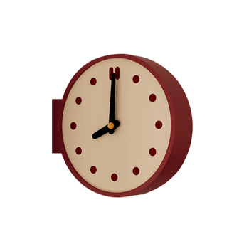 Nothing двустранен стенен часовник – кварцов ход, движение Sun, циферблат акрил, захранван с батерия, за дневна и кабинет