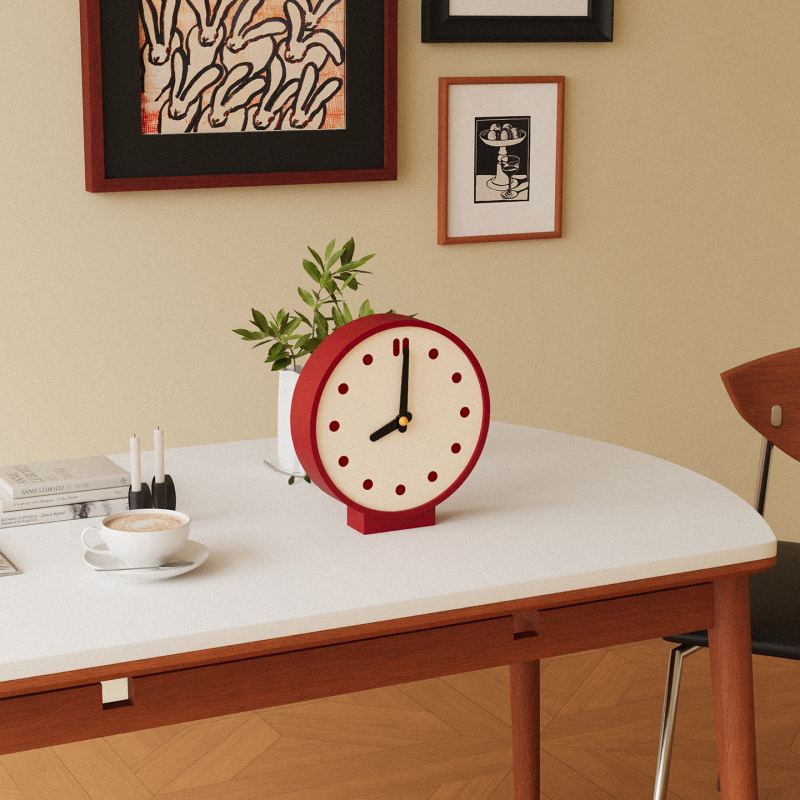 Nothing двустранен стенен часовник – кварцов ход, движение Sun, циферблат акрил, захранван с батерия, за дневна и кабинет