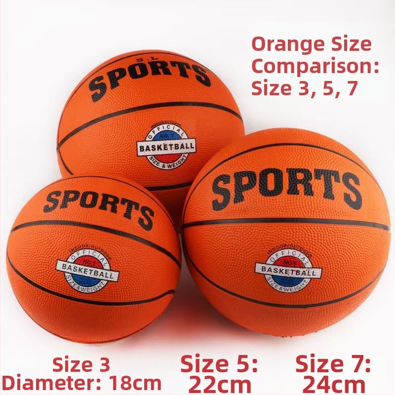 Gumový basketbal na školské tréningy No.3/4/5/7 – Pôvod Zhejiang; tlač loga k dispozícii