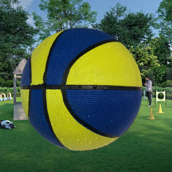 Гумена баскетболна топка за тренировки с висока еластичност и износоустойчивост, подходяща за вътрешна и външна употреба