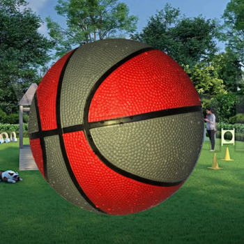 Гумена баскетболна топка за тренировки с висока еластичност и износоустойчивост, подходяща за вътрешна и външна употреба