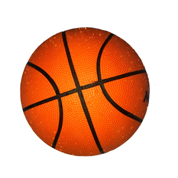 Гумена баскетболна топка за тренировки с висока еластичност и износоустойчивост, подходяща за вътрешна и външна употреба