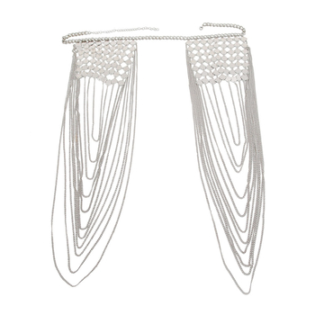 Body chain s tasselom i teksturom teškog metala, elektroplating KH-3582