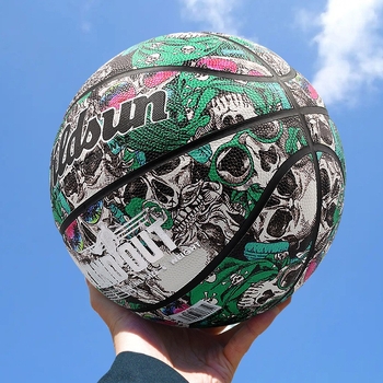 Баскетбол Wildsun PU №7 – печат на лого, персонализиране налично за тренировки и състезания