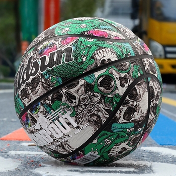 Баскетбол Wildsun PU №7 – печат на лого, персонализиране налично за тренировки и състезания