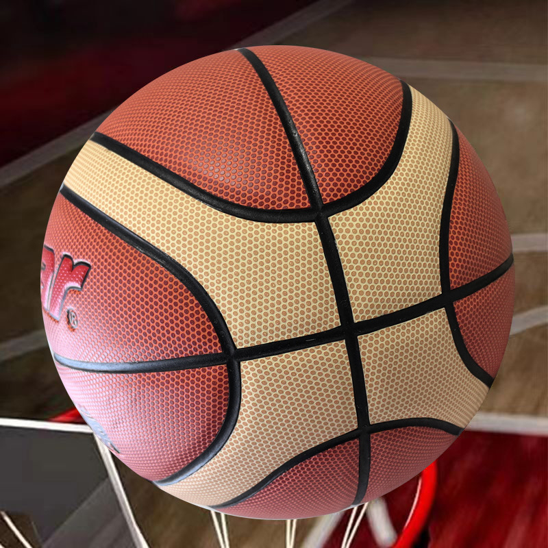 PRO CATCH гумена баскетболна топка за деца — с печатно лого OK, подходяща за тренировки и фитнес