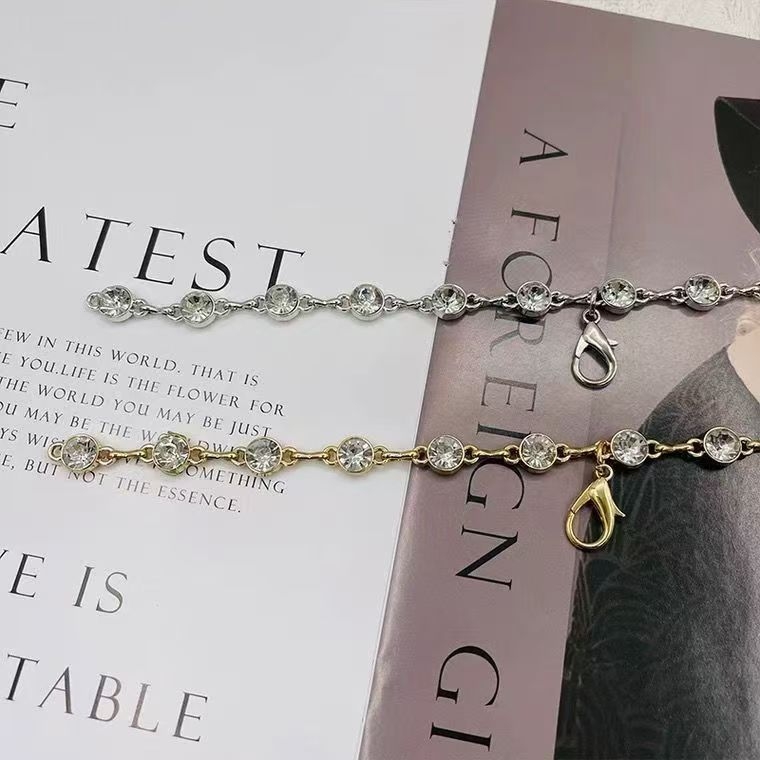 Pás na pás s kovovou reťazou a kamienkami, pre ženy, dĺžka 110 cm, Miao rou jewelry