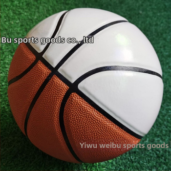 Basketbal PVC materiál, tlačené logo, pôvod Yiwu, Čína, vhodné pre basketbal a ďalšie hry s loptou