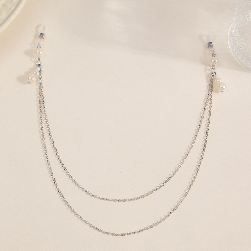 Ručni lanac za prsa s privjeskom od perle, ručno izrađeno, od legure, za žene