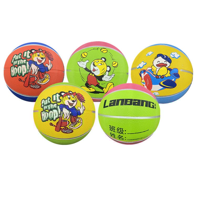 Gumená basketbalová lopta Blue Bang №3 na tréning a súťaž, vnútorné aj vonkajšie použitie, pre deti (základná škola a materská škola), pôvod Jiangsu