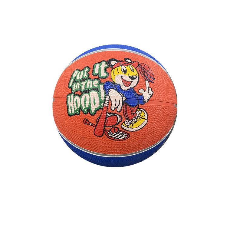 Gumená basketbalová lopta Blue Bang №3 na tréning a súťaž, vnútorné aj vonkajšie použitie, pre deti (základná škola a materská škola), pôvod Jiangsu
