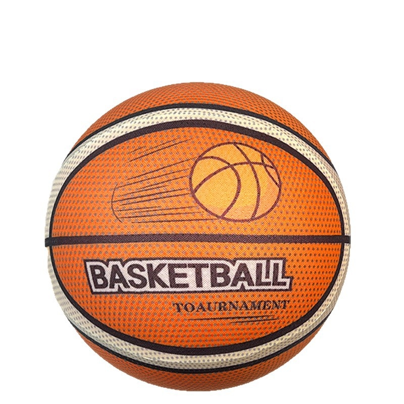 Shin's basketbal s textilným obalom – tichá vnútorná lopta, PU materiál, Súťažná trieda #5