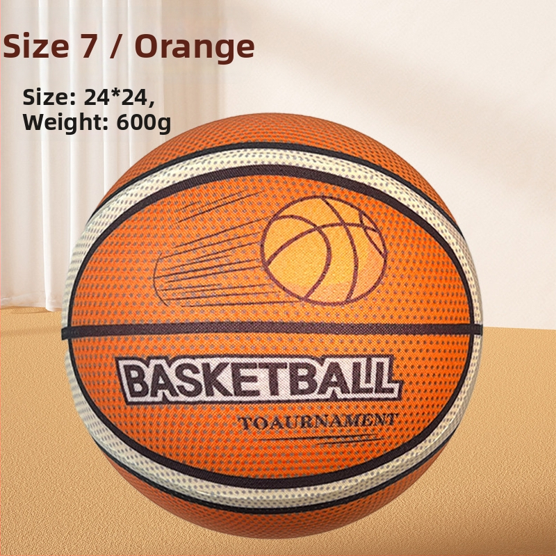 Shin's basketbal s textilným obalom – tichá vnútorná lopta, PU materiál, Súťažná trieda #5