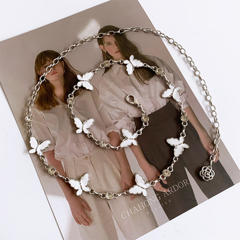 Pásový reťaz na boky, kovový, s jedným kruhom, univerzálny štýl, pre ženy