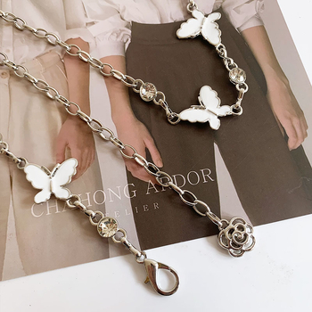 Pásový reťaz na boky, kovový, s jedným kruhom, univerzálny štýl, pre ženy