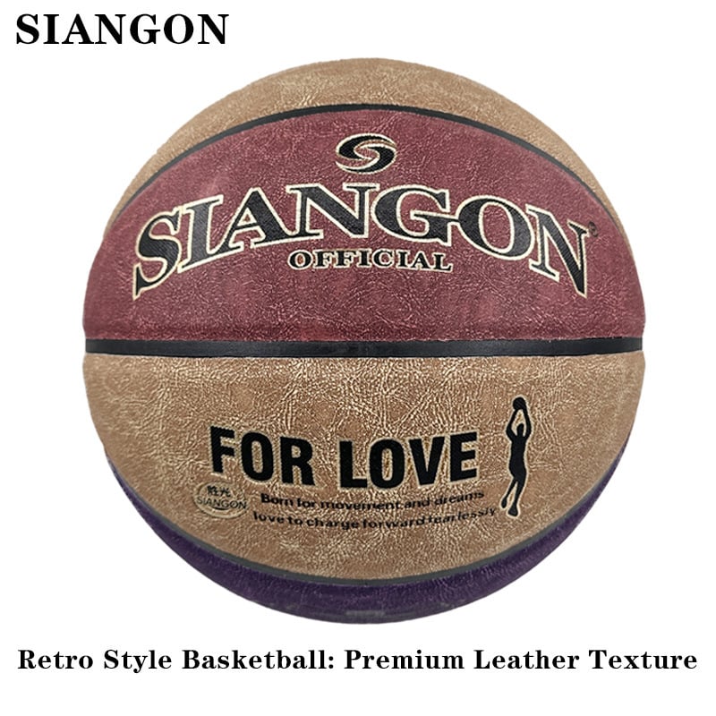 Semišová basketbalová lopta — Shengguang, hovädzia koža, univerzálna lopta pre vnútorné aj vonkajšie použitie