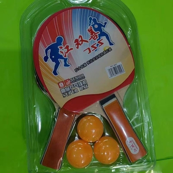 Stolnotenisová raketa – priamy zásah, doska z poplaru, guma s rovnou lepením