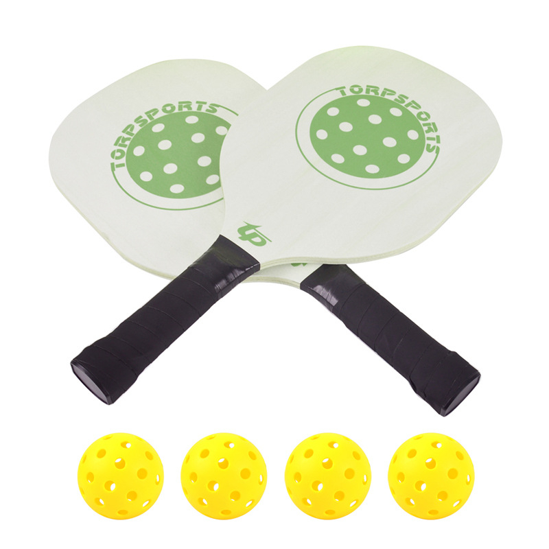 TP marka pickleball set reketa s pločom od čvrstog drveta, reketa s ravnim udarcem, stolni tenis reketa