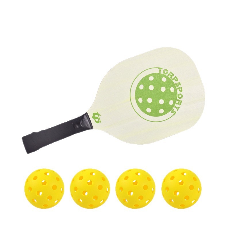 TP marka pickleball set reketa s pločom od čvrstog drveta, reketa s ravnim udarcem, stolni tenis reketa