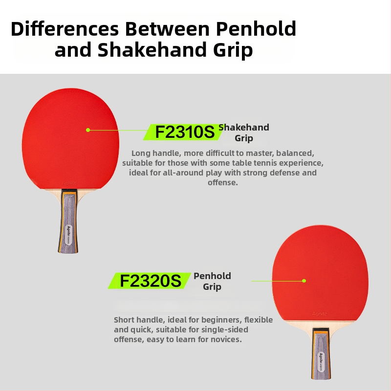 Stolný tenis raketa F2320S, Deli (doska z topolu, lepiaca guma, priamy úder)
