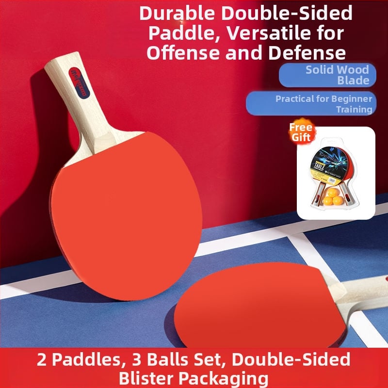 Raketa na stolný tenis Venezon s horizontálnym uchom, poplarová doska, guma so spätným lepením, vlastný logo