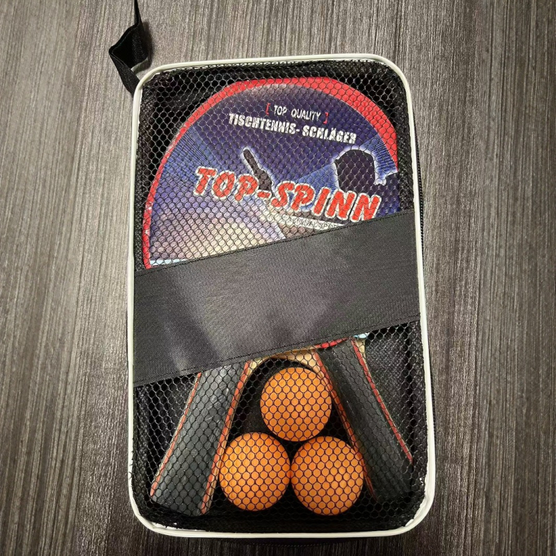 Raketa za stolni tenis s anti-prijel gumom, bočni udarac, ploča od topole, dvostruko pakiranje