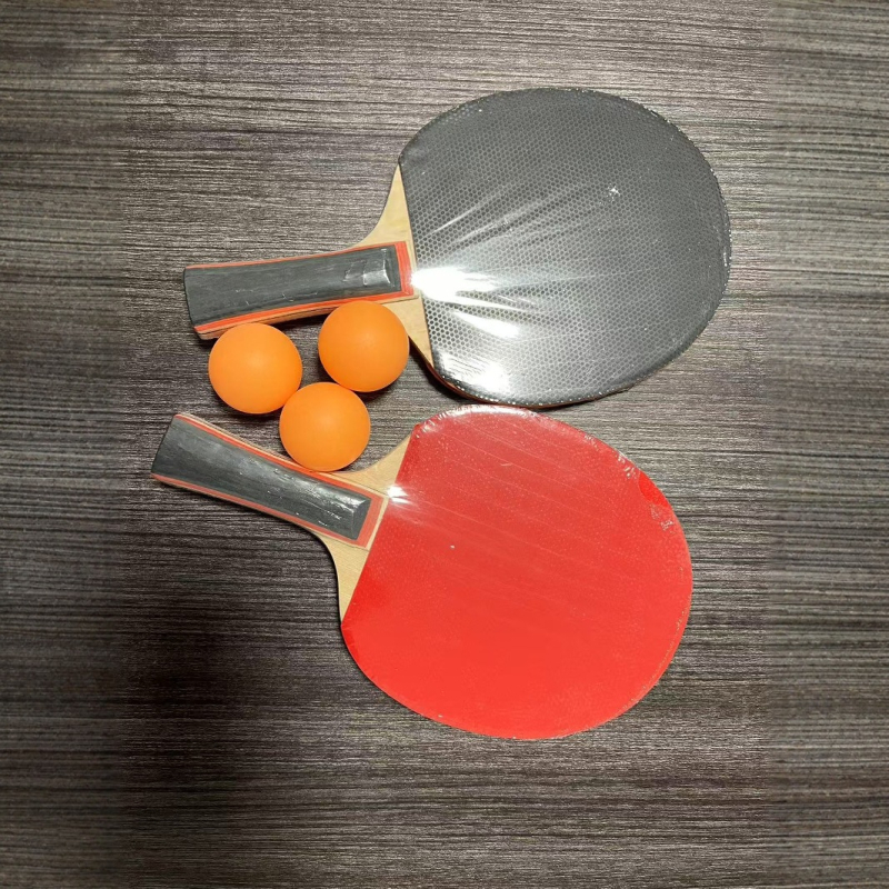 Raketa za stolni tenis s anti-prijel gumom, bočni udarac, ploča od topole, dvostruko pakiranje