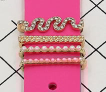 Декоративни елементи за каишка на Apple Watch — метални обковки, декоративни пръстени и щифтове, модерен стил