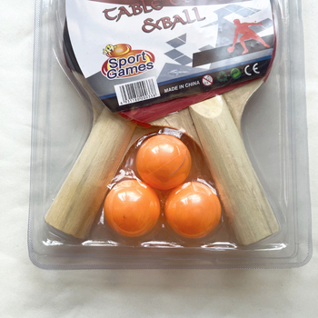 Rachetă de tenis de masă pentru copii — lamă din plop, gumă cu adeziv pozitiv, lovitură dreaptă