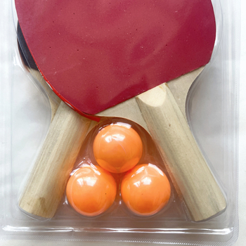 Rachetă de tenis de masă pentru copii — lamă din plop, gumă cu adeziv pozitiv, lovitură dreaptă