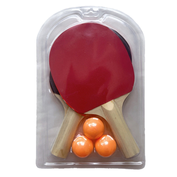 Rachetă de tenis de masă pentru copii — lamă din plop, gumă cu adeziv pozitiv, lovitură dreaptă