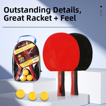 Venezon profesionálna sada rakiet na stolný tenis – poplarová základná doska, guma typu reverse glue, horizontálna raketa