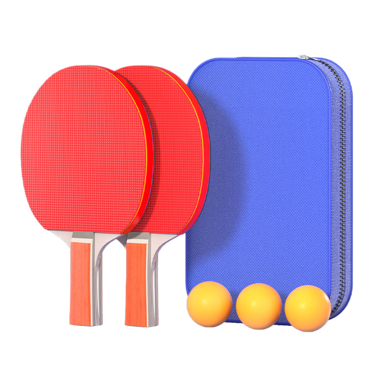 Delhui set raketa za stolni tenis za početnike — direktan udarac, Penhold i Shakehand zahvat, daska od topole, gume s pozitivnim ljepilom