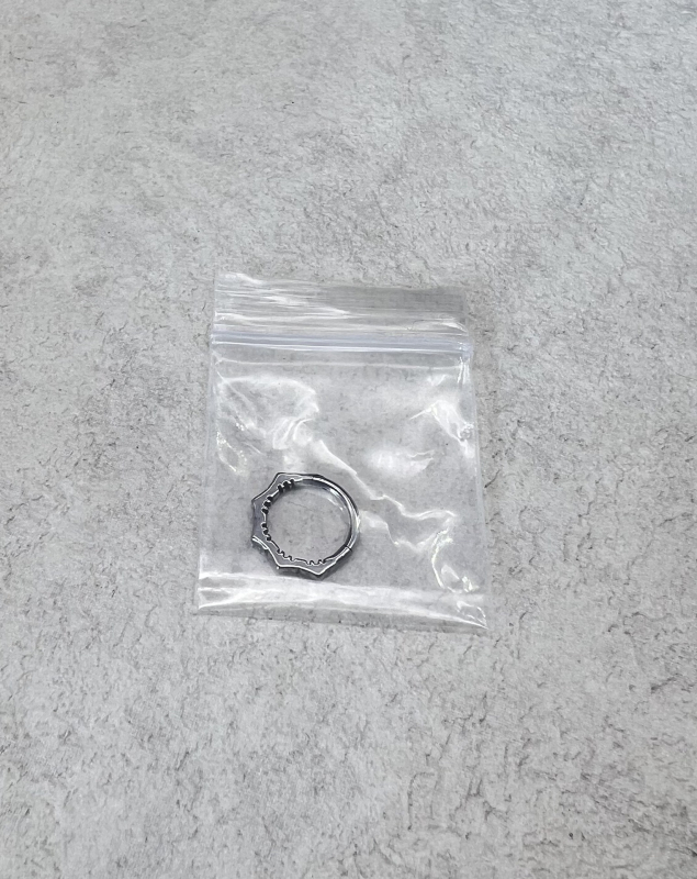 Nosni prsten s čipkastim dizajnom u obliku lotosovog lista, 316L nehrđajući čelik, lijevanje, brušenje, poliranje, elektroplatiranje, unisex