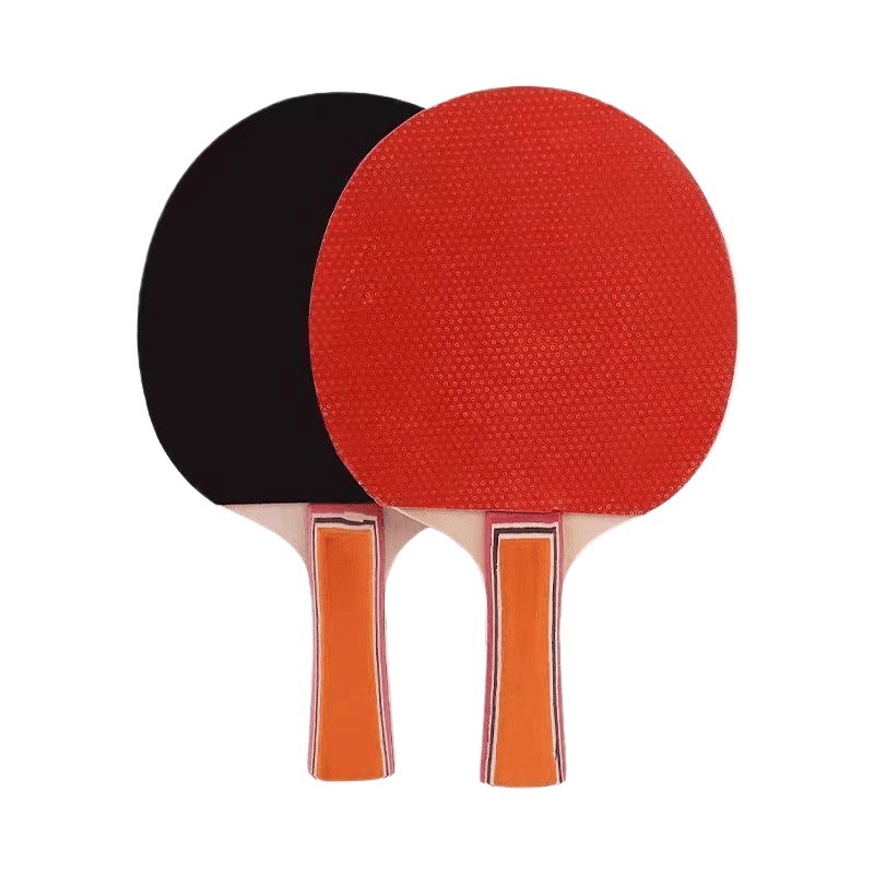 Set reketa za stolni tenis – 2 komada, za početnike, djecu i odrasle, PE lopatica, guma s dugim ljepilom, pravilan držač