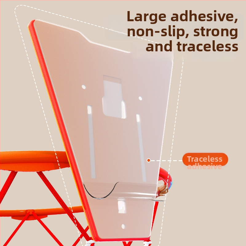 Vnútorný nástenný skladací koš na basketbal, tichý chod, pre deti