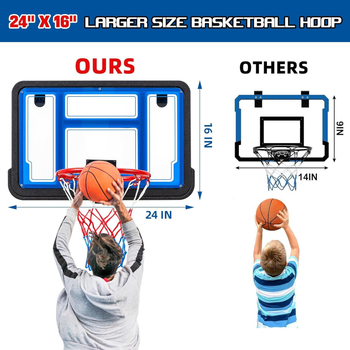 Coș de baschet pentru copii montat pe perete, fără găuri, cu scor, XTH, 1,3 kg