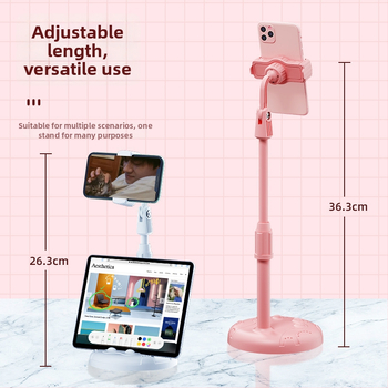 Универсален държач за телефон и таблет — пластмасов, настолен, с възможност за персонализиране, модел Live broadcast bracket